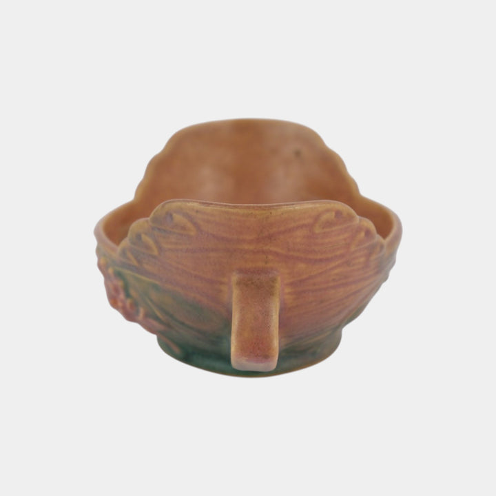 Roseville Water Lily Pink 1943 Mid Century Modern Pottery Ceramic Bowl 439-6