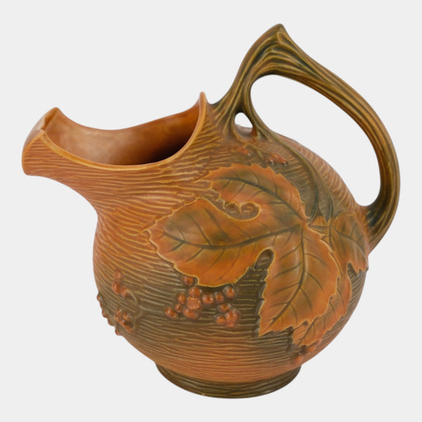 Russet Burbank 置物　オブジェ Roseville Bushberry Russet 1941 Vintage Art Pottery Ceramic Ice