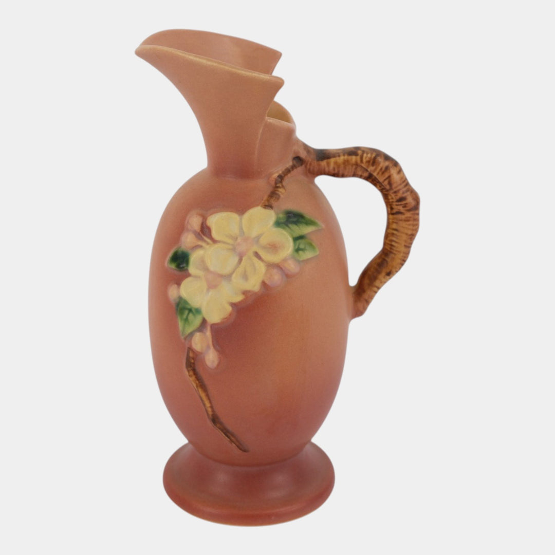 Roseville Apple Blossom Pink 1949 Mid Century Modern Pottery Ceramic Ewer 316-8