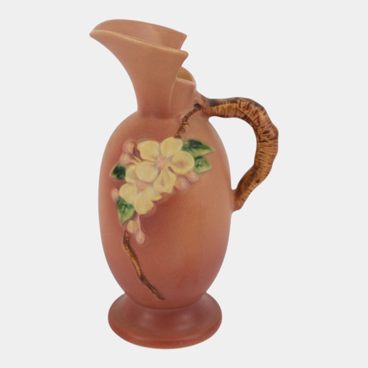 Roseville Apple Blossom Pink 1949 Mid Century Modern Pottery Ceramic Ewer 316-8