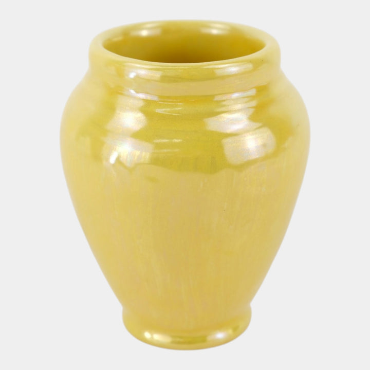 Rookwood 1915 Vintage Art Pottery Yellow Nacreous Ceramic Vase 2182