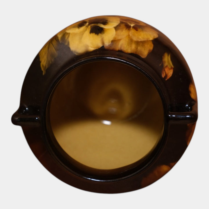 Rookwood 1893 Art Pottery Standard Glaze Pansy Double Handled Vase 459E Lincoln - Just Art Pottery