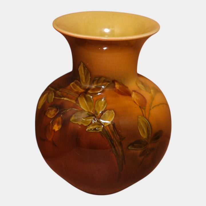 Rookwood 1889 Art Pottery Standard Glaze Floral Deocrated Vase 402 Steinle - Just Art Pottery