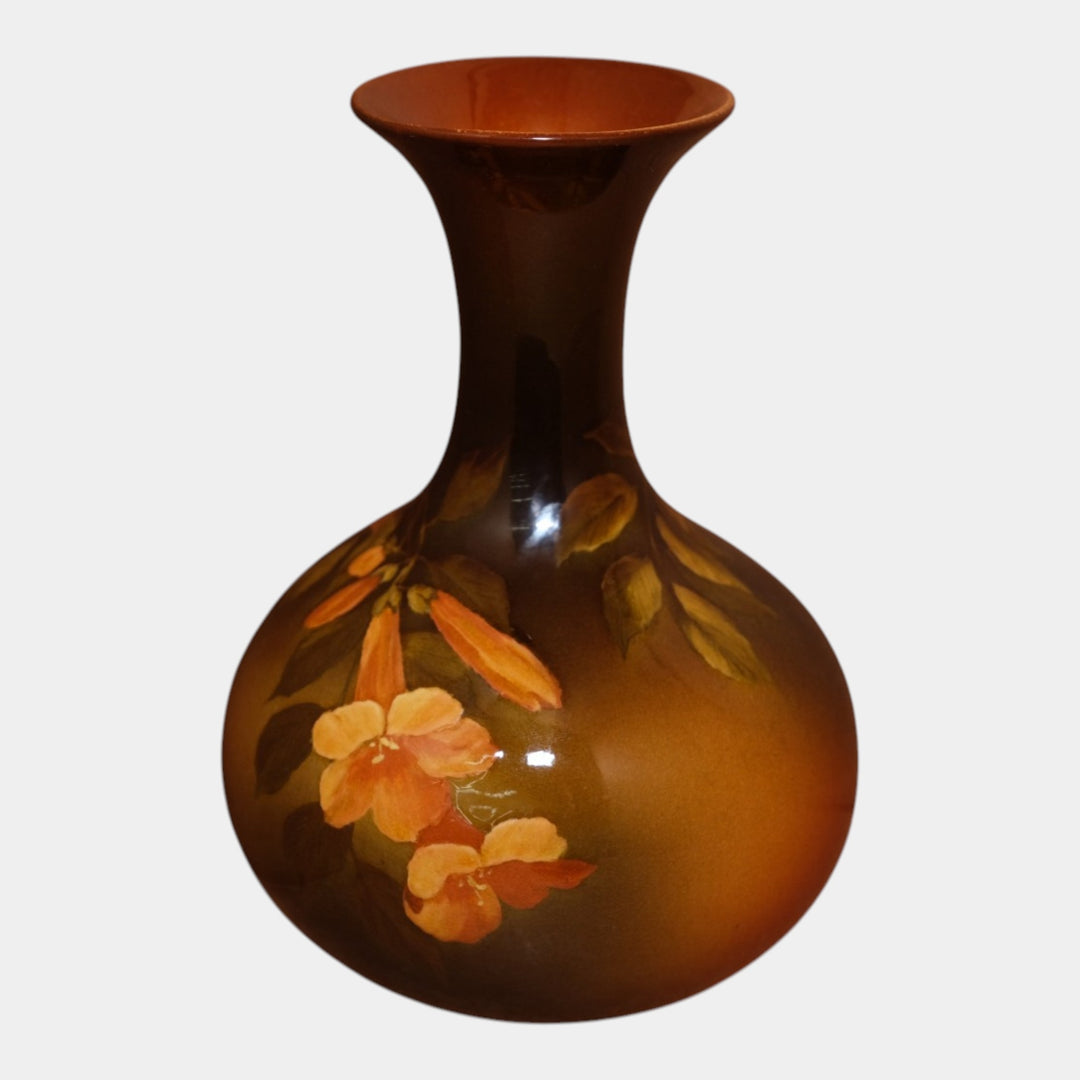 Rookwood 1894 Art Pottery Standard Glaze Trumpet Flower Vase 387E Foertmeyer - Just Art Pottery