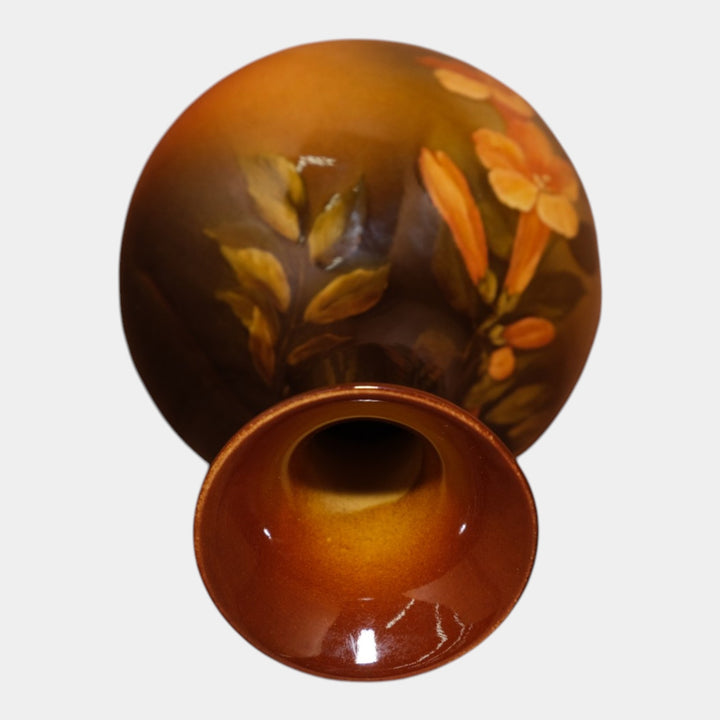 Rookwood 1894 Art Pottery Standard Glaze Trumpet Flower Vase 387E Foertmeyer - Just Art Pottery