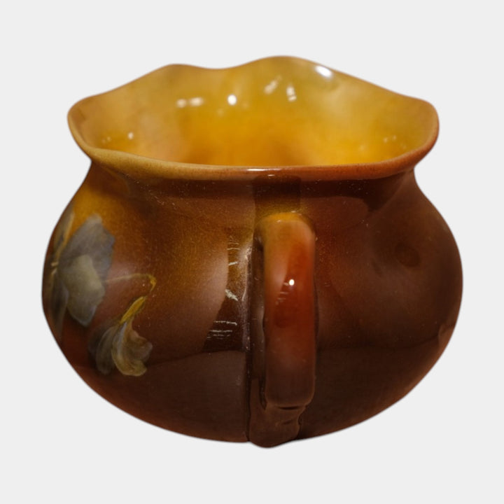 Rookwood 1893 Art Pottery Standard Glaze Dimpled Rufffled Rim Pitcher 330 Stuntz