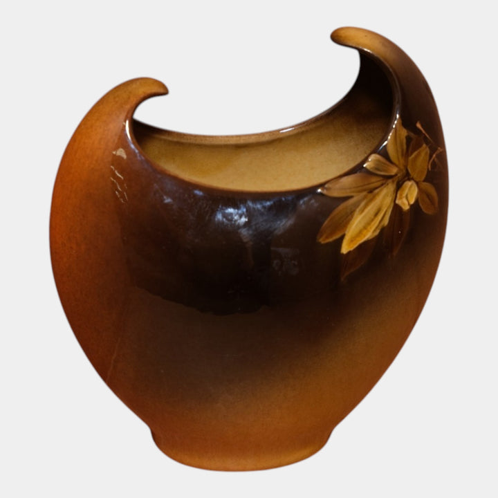 Rookwood 1894 Art Pottery Standard Glaze Floral Double Horn Vase 712 Markland