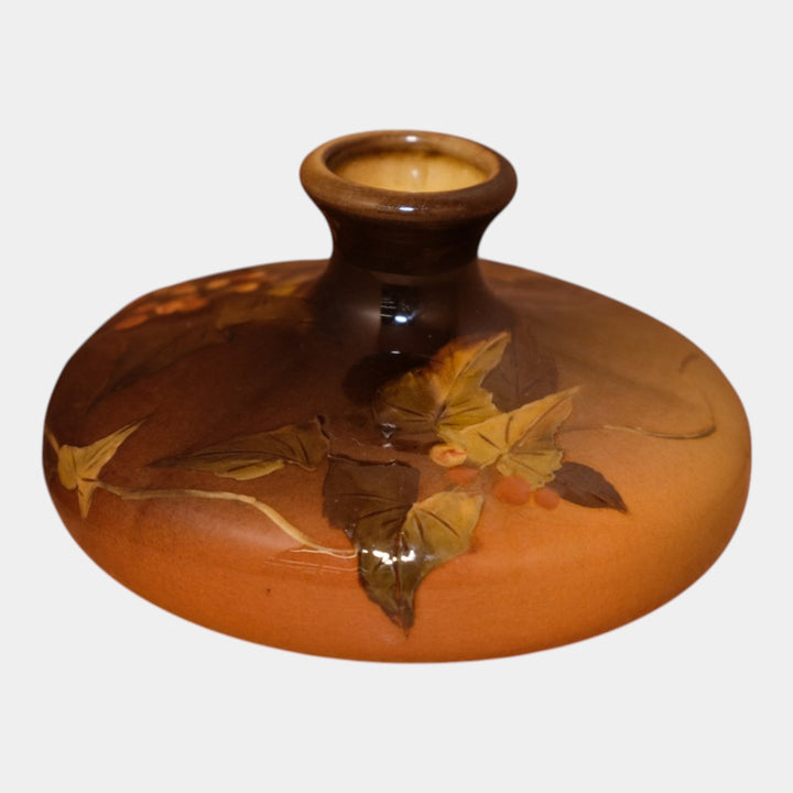 Rookwood 1894 Art Pottery Standard Glaze Berry & Leaf Ceramic Vase 687 Steinle - Just Art Pottery