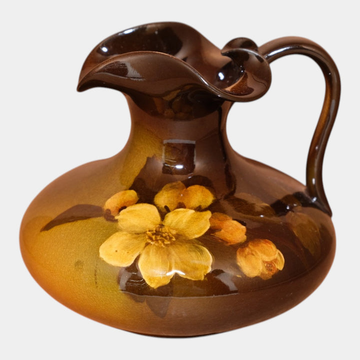 Rookwood 1898 Art Pottery Standard Glaze Floral Decorated Ewer 495C Baker