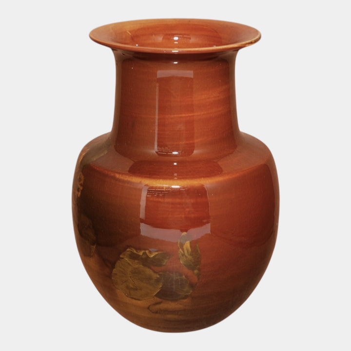 Rookwood 1889 Art Pottery Standard Glaze Floral & Leaf Decorated Vase 419 Toohey