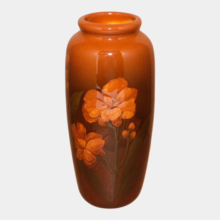 Rookwood 1903 Art Pottery Standard Glaze Floral Decorated Vase 904D Lincoln - Just Art Pottery