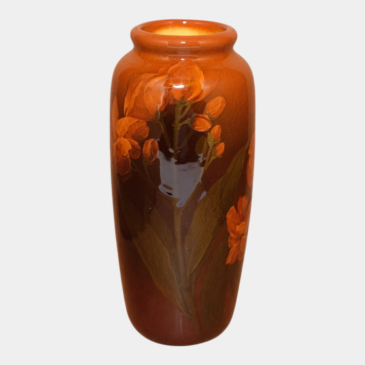 Rookwood 1903 Art Pottery Standard Glaze Floral Decorated Vase 904D Lincoln - Just Art Pottery