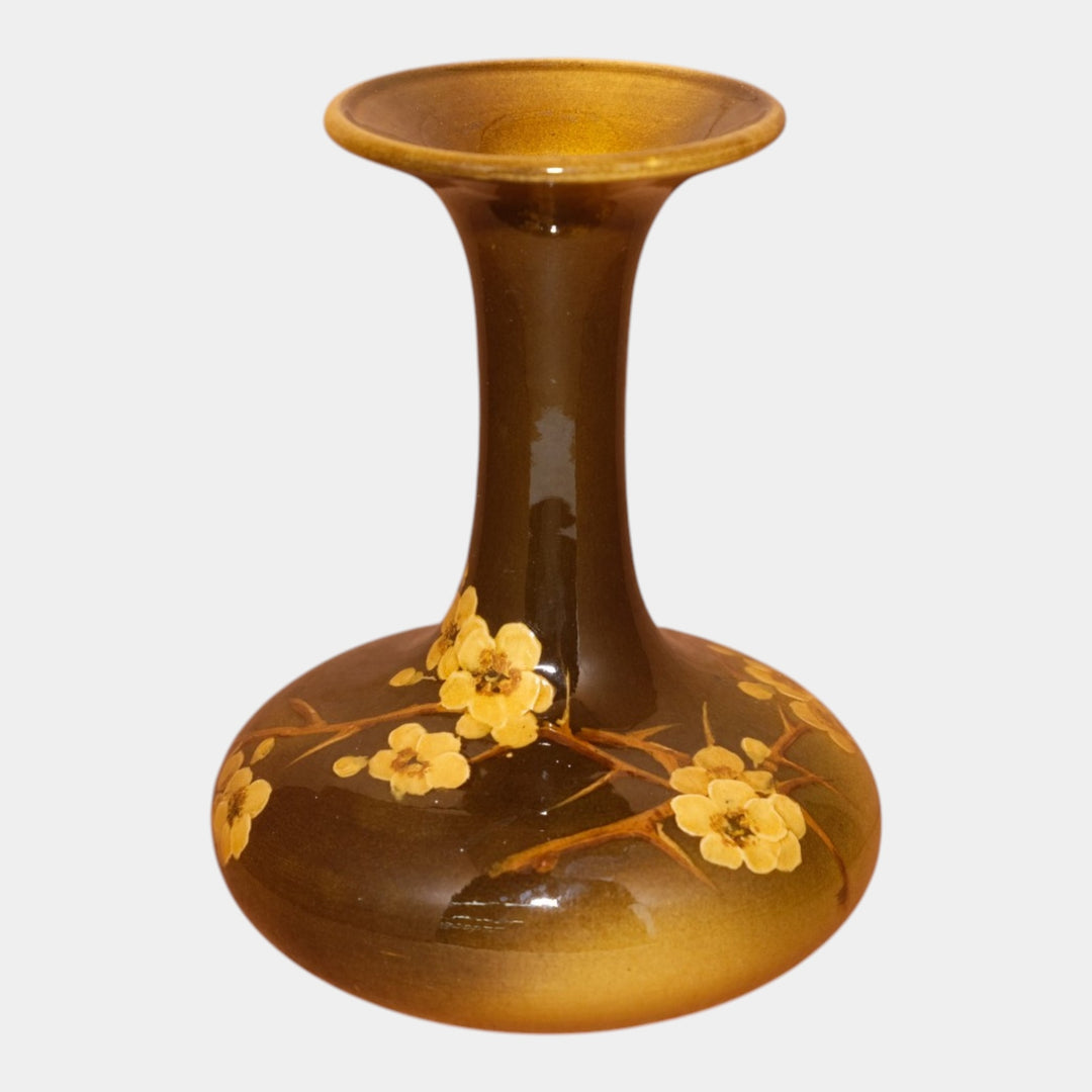 Rookwood 1894 Art Pottery Standard Glaze Dogwood Decorated Vase 432C Abel - Just Art Pottery