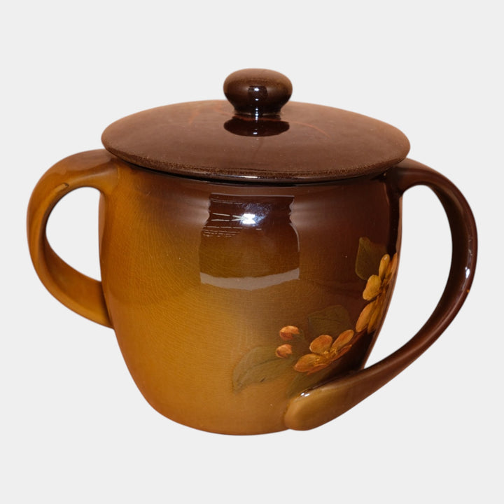 Rookwood 1904 Art Pottery Standard Glaze Floral Ceramic Covered Jar 234 Swing - Just Art Pottery