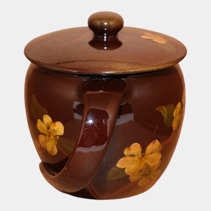 Rookwood 1904 Art Pottery Standard Glaze Floral Ceramic Covered Jar 234 Swing - Just Art Pottery