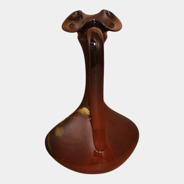 Weller Louwelsa 1900s Antique Art Pottery Standard Glaze Floral Ewer 187 - Just Art Pottery