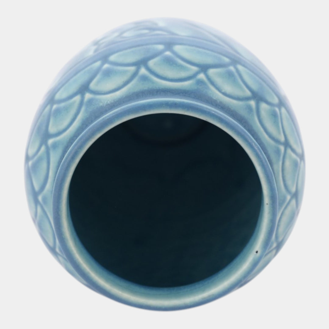 Rookwood 1928 Vintage Art Deco Pottery Matte Blue Ceramic Vase 2853 - Just Art Pottery