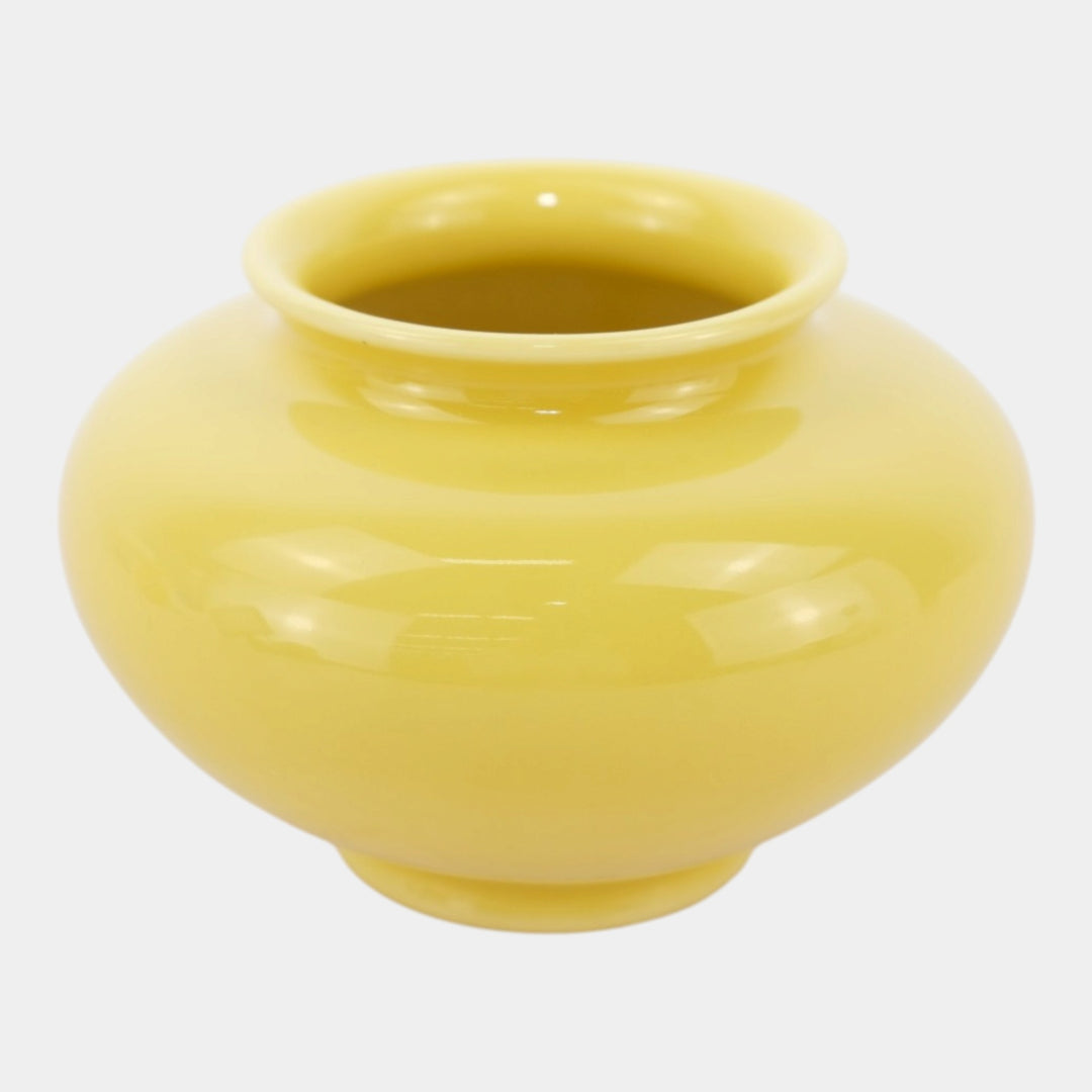 Rookwood 1950 Vintage Art Pottery Mid Century Modern Yellow Ceramic Vase 6660F - Just Art Pottery