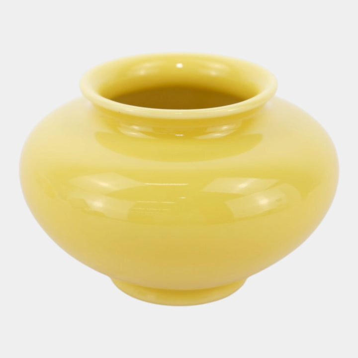 Rookwood 1950 Vintage Art Pottery Mid Century Modern Yellow Ceramic Vase 6660F - Just Art Pottery