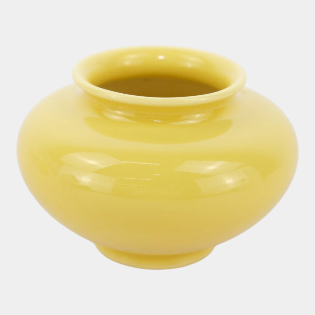 Rookwood 1950 Vintage Art Pottery Mid Century Modern Yellow Ceramic Vase 6660F - Just Art Pottery