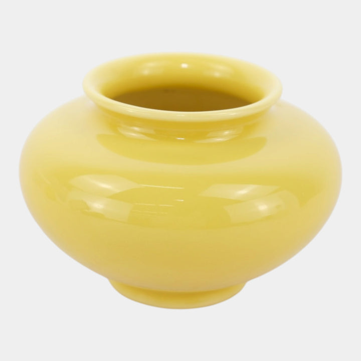 Rookwood 1950 Vintage Art Pottery Mid Century Modern Yellow Ceramic Vase 6660F - Just Art Pottery