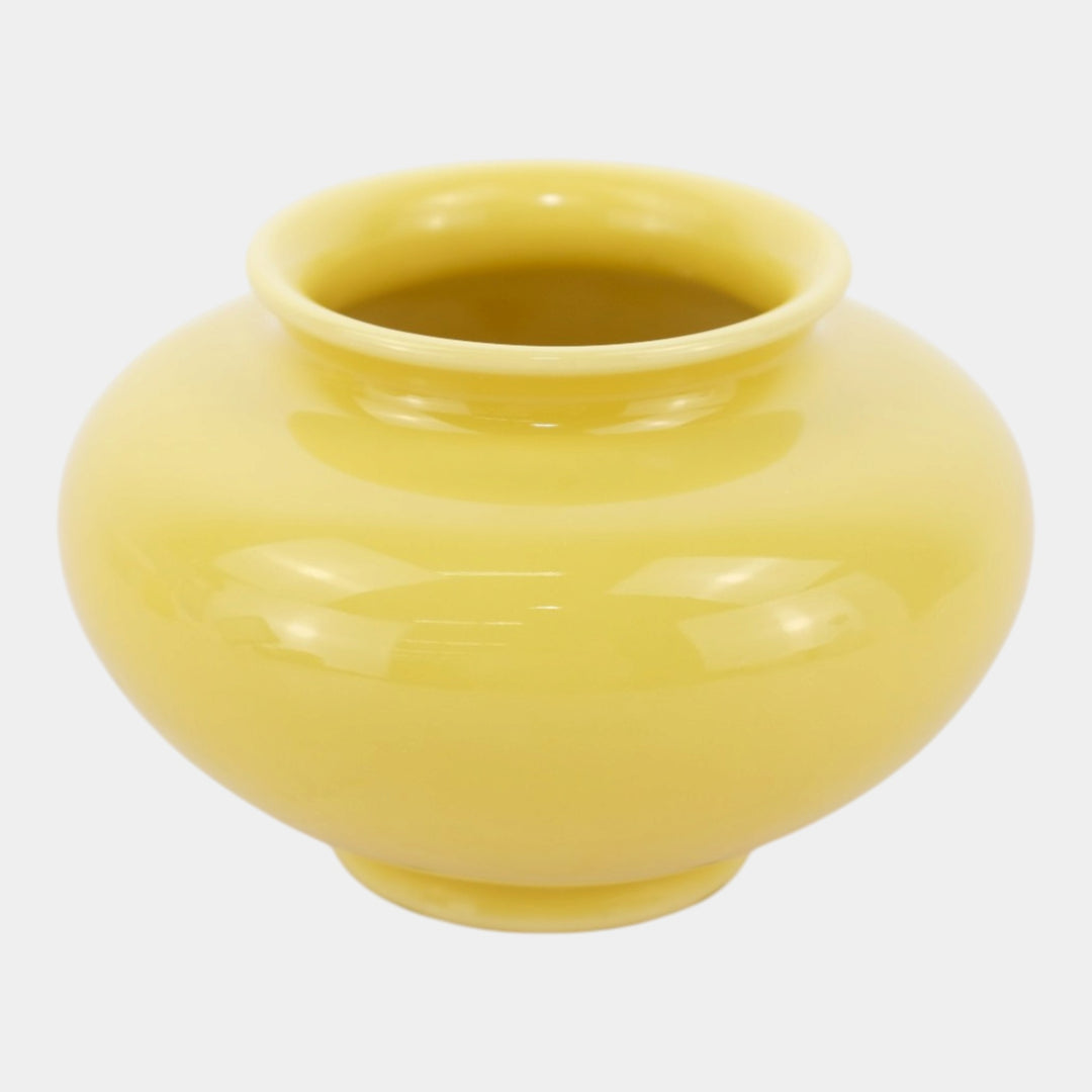 Rookwood 1950 Vintage Art Pottery Mid Century Modern Yellow Ceramic Vase 6660F - Just Art Pottery