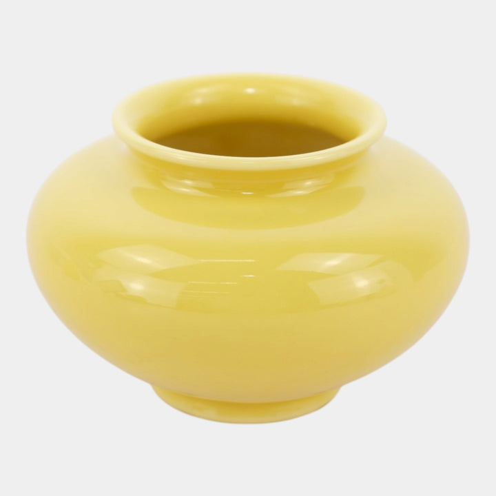 Rookwood 1950 Vintage Art Pottery Mid Century Modern Yellow Ceramic Vase 6660F - Just Art Pottery