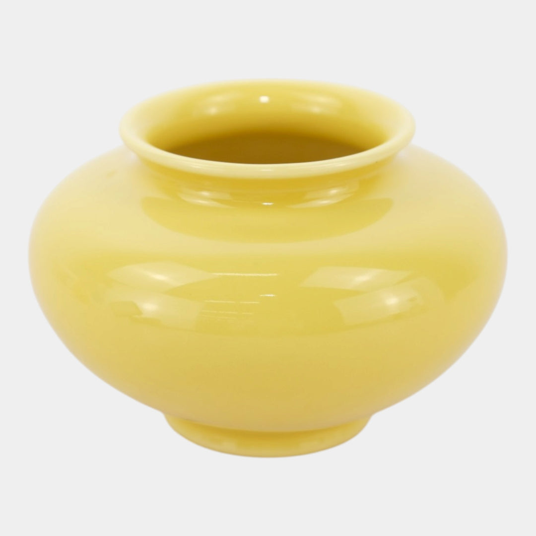 Rookwood 1950 Vintage Art Pottery Mid Century Modern Yellow Ceramic Vase 6660F - Just Art Pottery