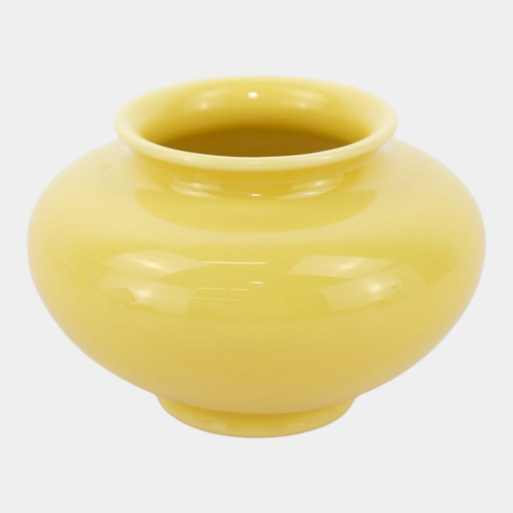 Rookwood 1950 Vintage Art Pottery Mid Century Modern Yellow Ceramic Vase 6660F - Just Art Pottery