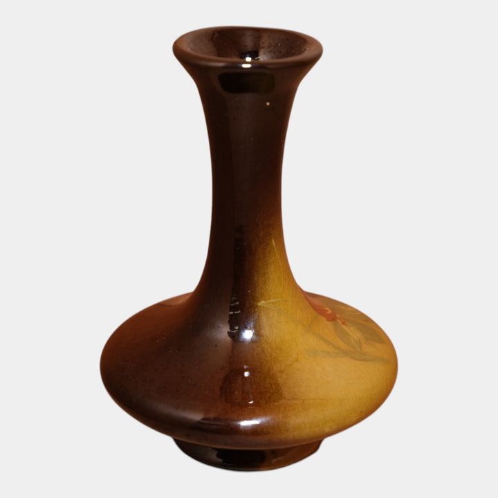 Roseville Rozane 1900s Pottery Standard Glaze Clover Ceramic Bud Vase 809-6
