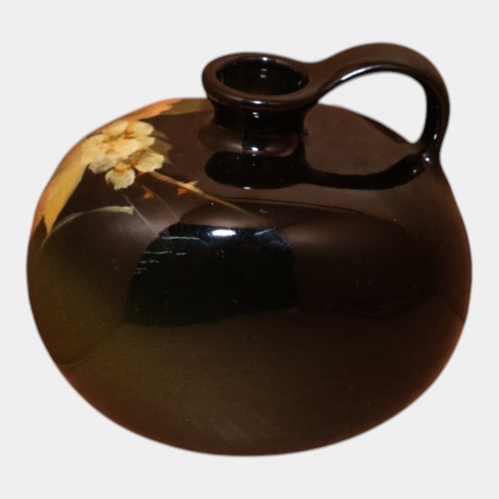Owens Utopian Early 1900s Art Pottery Hand Painted Berry Vine Jug Timberlake - Just Art Pottery