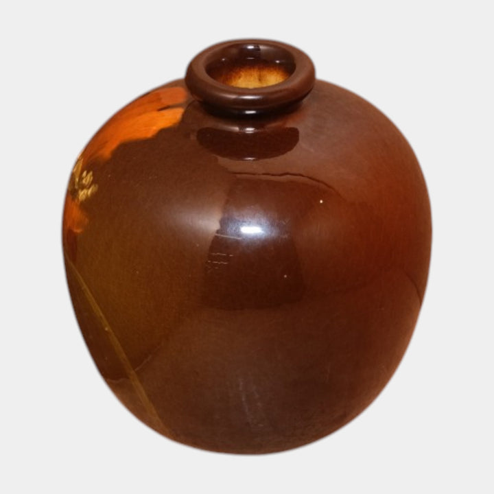 Weller Louwelsa 1900s Antique Pottery Poppy Decorated Ovoid Standard Glaze Vase - Just Art Pottery