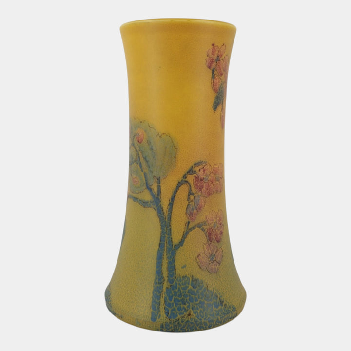Rookwood 1925 Arts And Crafts Pottery Yellow Floral Decprated Vase 1358B Barrett