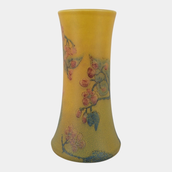Rookwood 1925 Arts And Crafts Pottery Yellow Floral Decprated Vase 1358B Barrett