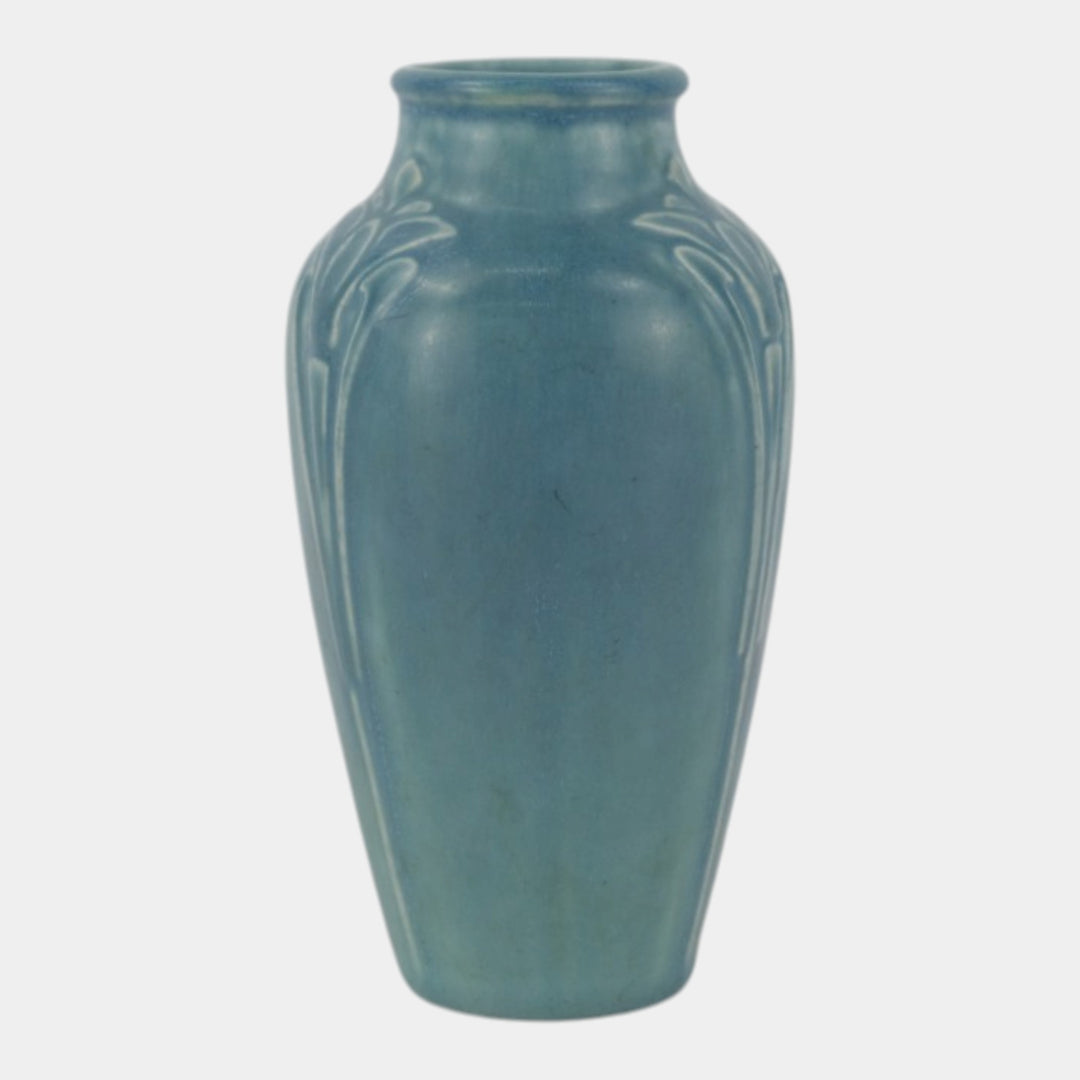 Rookwood 1923 Vintage Arts And Crafts Pottery Blue Ceramic Vase 2110 - Just Art Pottery