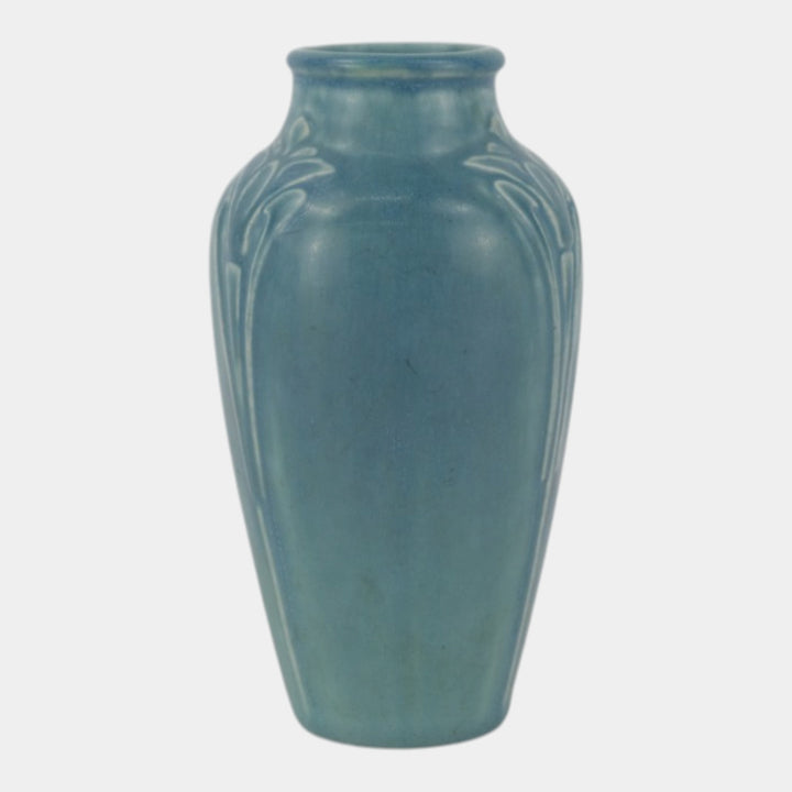 Rookwood 1923 Vintage Arts And Crafts Pottery Blue Ceramic Vase 2110 - Just Art Pottery