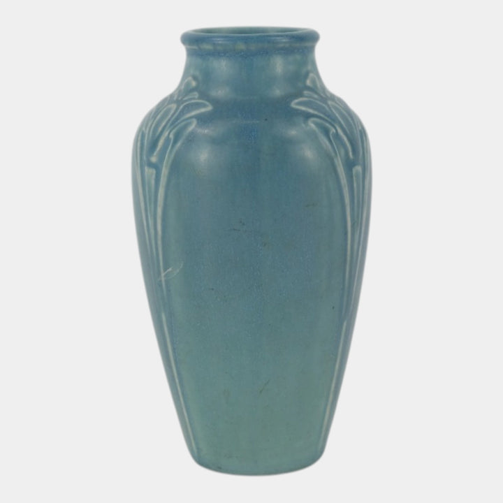 Rookwood 1923 Vintage Arts And Crafts Pottery Blue Ceramic Vase 2110 - Just Art Pottery