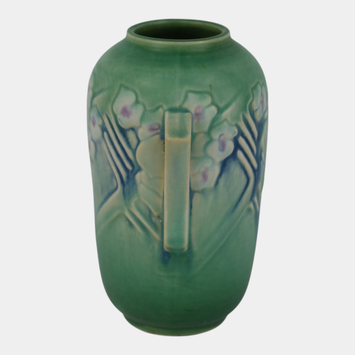 Roseville Clemana Green 1936 Vintage Art Deco Pottery Ceramic Vase 749-6 - Just Art Pottery