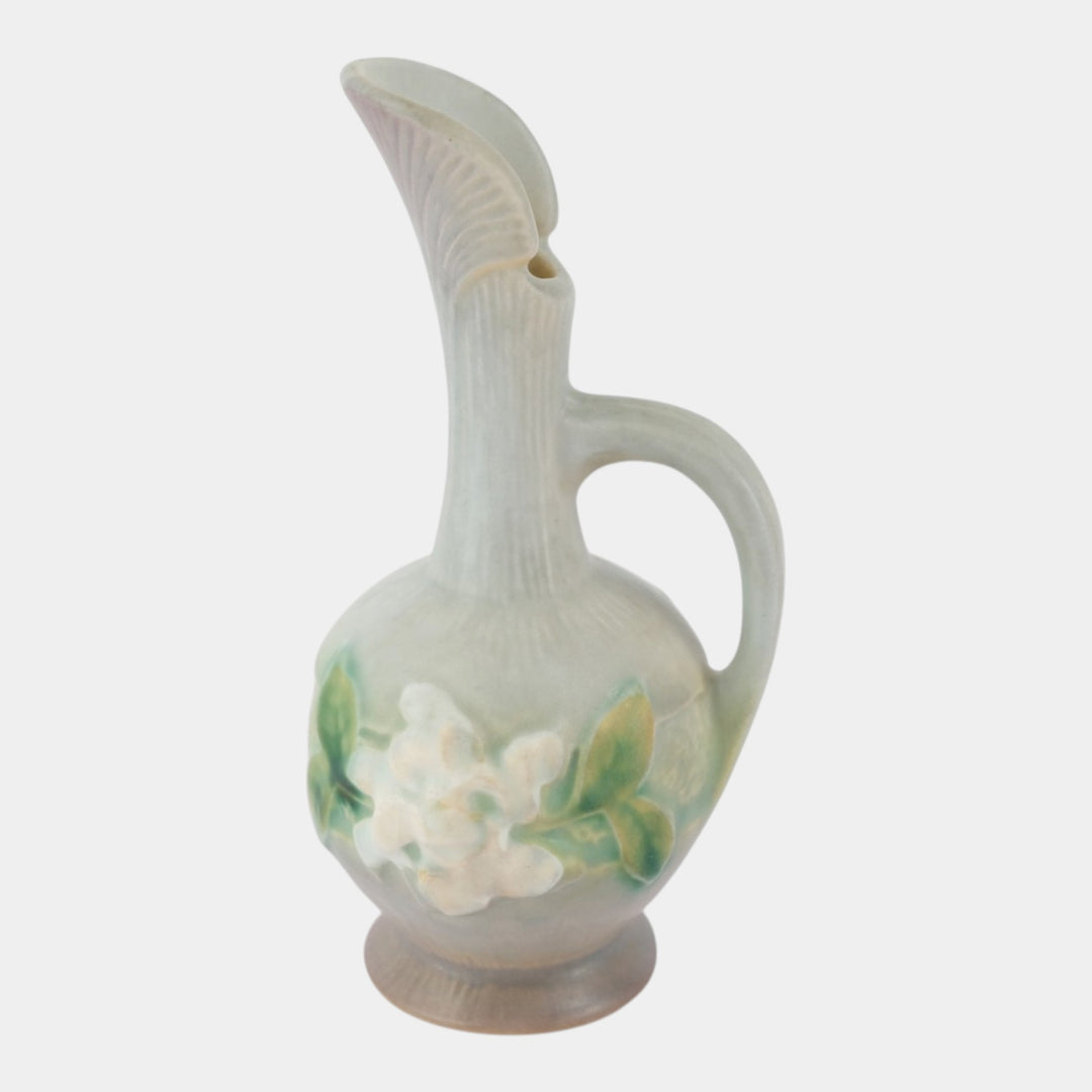 Roseville Gardenia Gray 1950 Mid Century Modern Pottery Ceramic Ewer 616-6 - Just Art Pottery