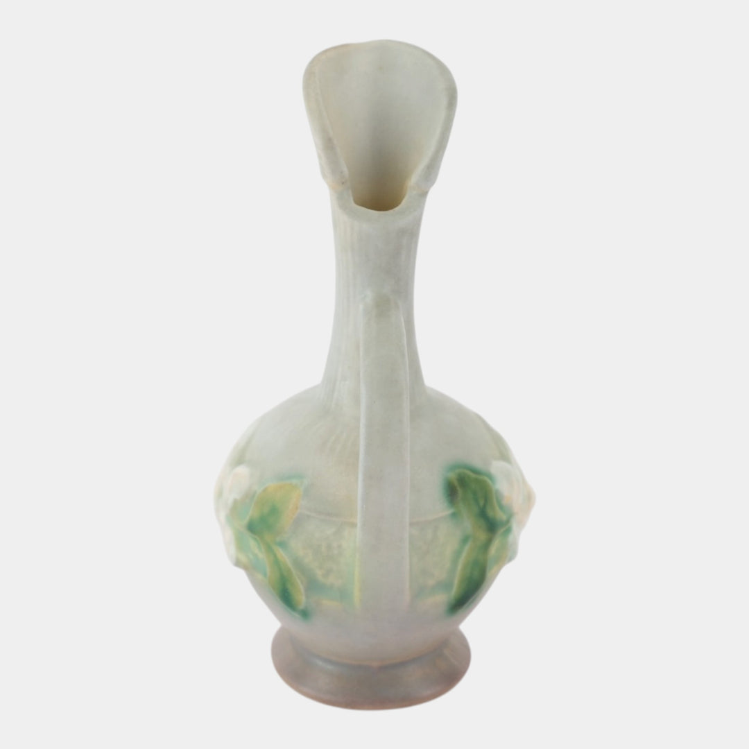 Roseville Gardenia Gray 1950 Mid Century Modern Pottery Ceramic Ewer 616-6 - Just Art Pottery