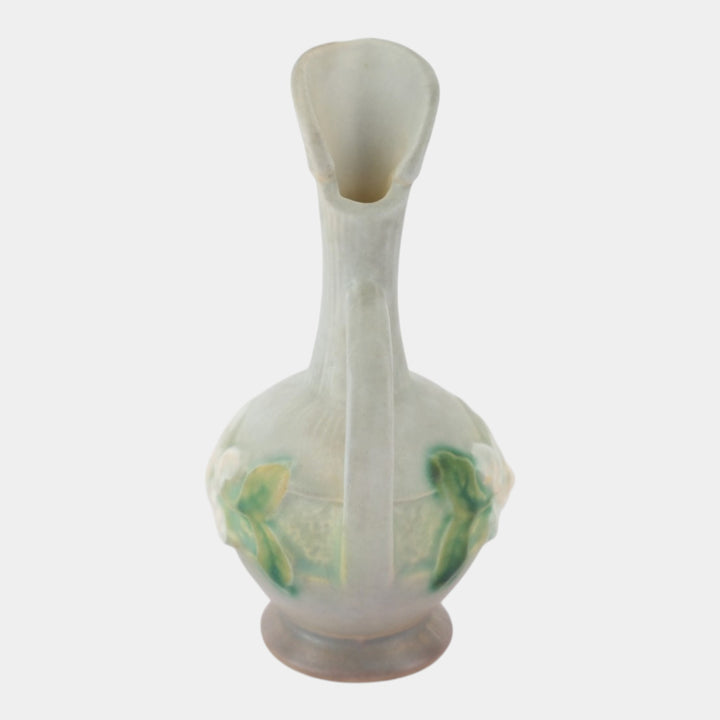 Roseville Gardenia Gray 1950 Mid Century Modern Pottery Ceramic Ewer 616-6 - Just Art Pottery