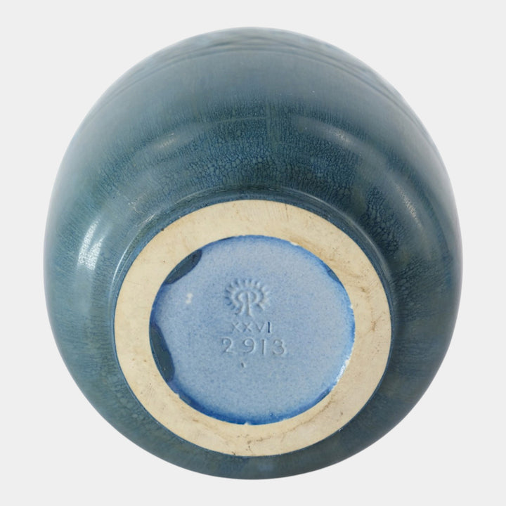 Rookwood 1926 Vintage Arts And Crafts Pottery Ceramic Blue Vase 2913