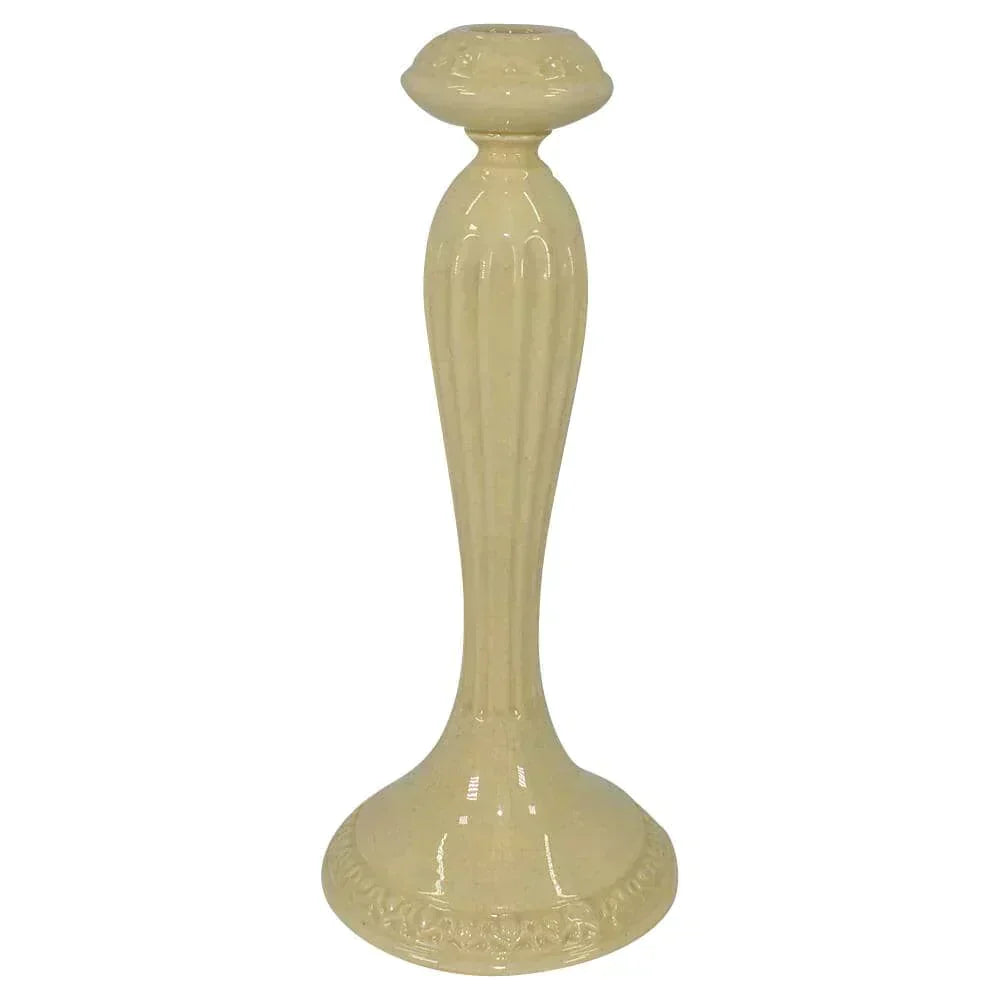 Roseville Pottery Volpato 1922 Ivory Candle Holder 1046-10