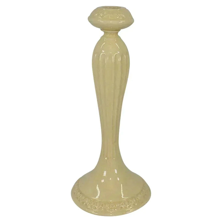 Roseville Pottery Volpato 1922 Ivory Candle Holder 1046-10