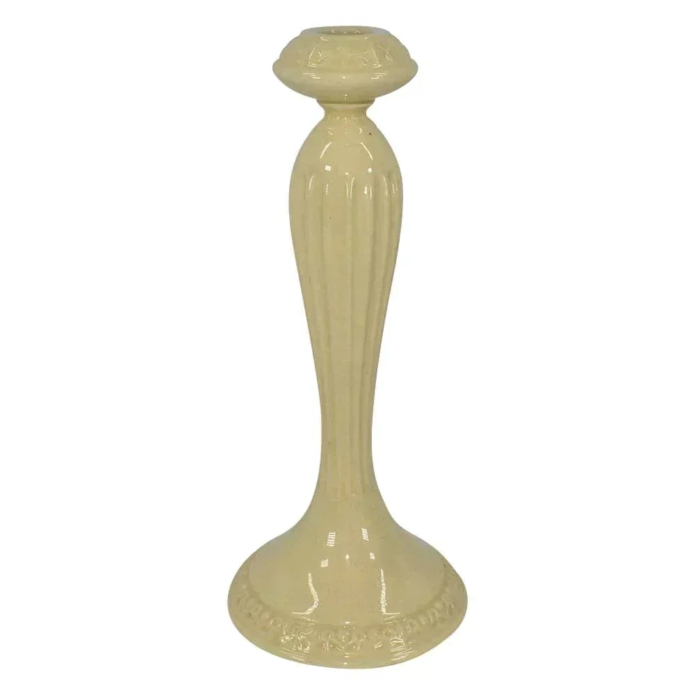 Roseville Pottery Volpato 1922 Ivory Candle Holder 1046-10