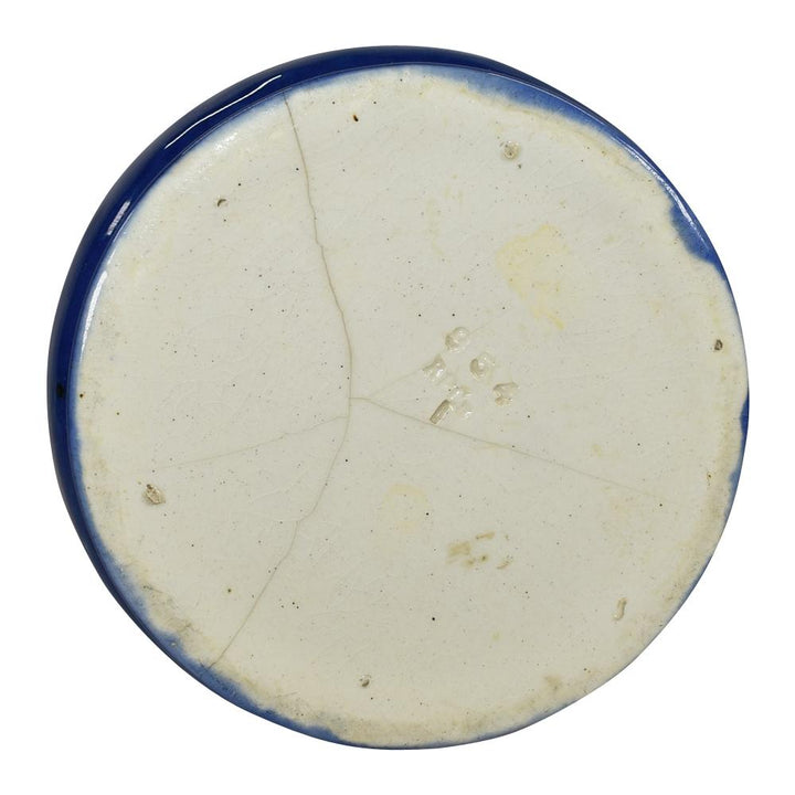 Roseville Azurean 1903 Experimental Trial Glaze Blue Iris Pottery Floor Vase 954 - Just Art Pottery