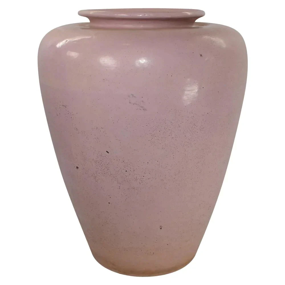 Garden City California Pottery 1930s Pink Large Oil Jar Floor Vase