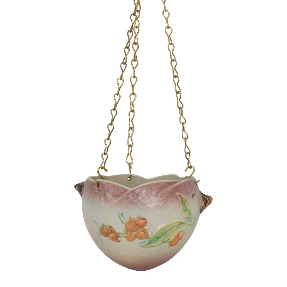 Roseville Bittersweet Gray 1951 Vintage Art Pottery Hanging Basket Planter