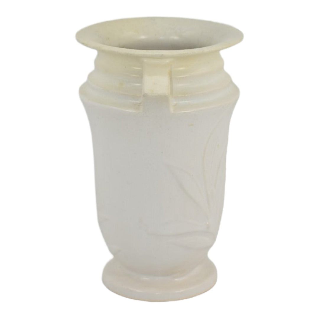 Roseville Ivory II Velmoss 1932 Vintage Art Deco Pottery Ceramic Vase 931-6