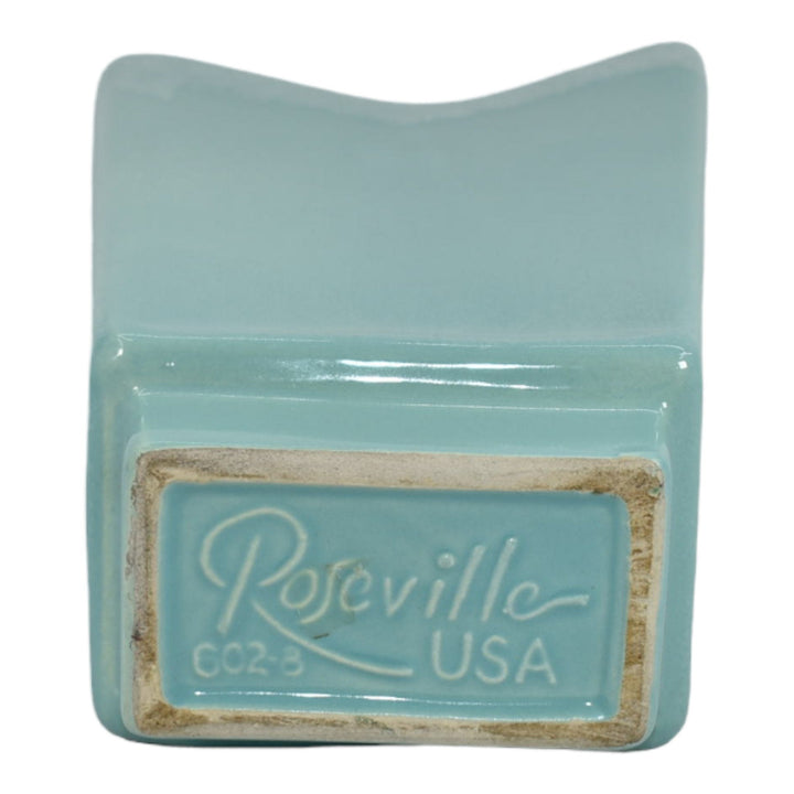 Roseville Keynote 1954 Vintage Mid Century Modern Pottery Ceramic Vase 602-8 - Just Art Pottery